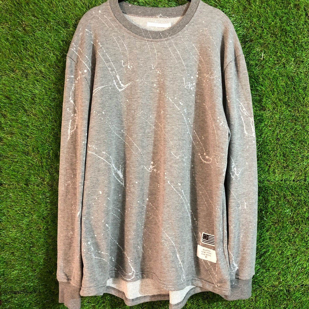Reason- Ink Splattered Crewneck Sweater
